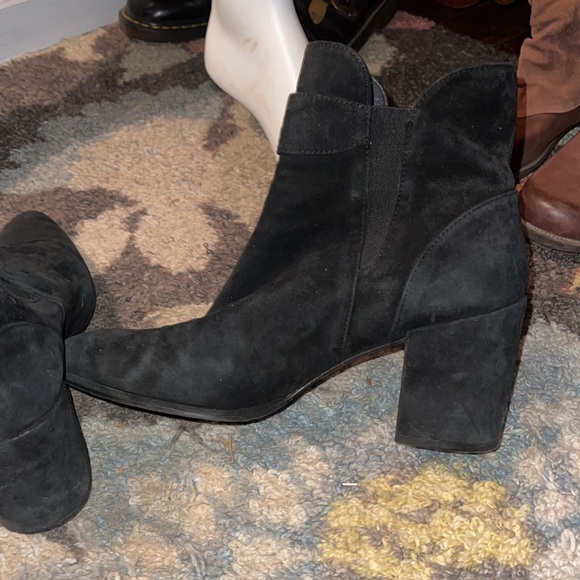 Stuart Weitzman black zip boots 10 - Picture 5 of 8